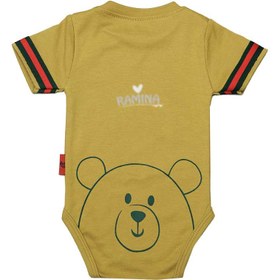 تصویر لباس زیر دکمه دار (بادی) آستین کوتاه نوزاد پسرانه طرح گوچی به آوران Behavaran Gucci Behavaran Gucci Baby Boy Short Sleeve Bodysuit