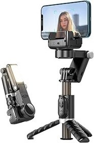 تصویر تثبیت کننده گیمبال برای تلفن های هوشمند با Selfie Selfie Stick and Tripod ، 3 محور Selfie Stick Tripod با ردیابی چهره ، 360 چرخش ، 4 در 1 سه پایه تلفن قابل حمل ، تعادل خودکار برای iPhone/Android Gimbal Stabilizer for Smartphone with Extendable Selfie Stick and Tripod, 3 Axis Selfie Stick Tripod with Face Tracking, 360 Rotation, 4 in 1 Portable Phone Tripod, Auto Balance for iPhone/Android