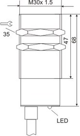 تصویر سنسور القائی تبریز پژوه IPS-210-OD-30 