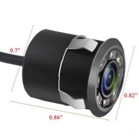 تصویر دوربین دنده عقب چراغ دار Car Camera Back 8 LED 