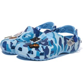 تصویر کراکس bapeآبی crocs bape blue