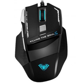 تصویر ماوس گیمینگ آئولا مدل Mountain S12 - 12 ماهه انزو سرویس gaming mouse aula s12