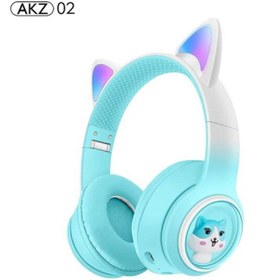 تصویر هدفون بلوتوثی طرح گربه مدل AKZ-02 ا AKZ-02 Bluetooth Heafphones AKZ-02 Bluetooth Heafphones