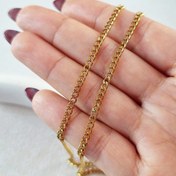 تصویر زنجیر استیل طلایی - زنجیر کارتیر 