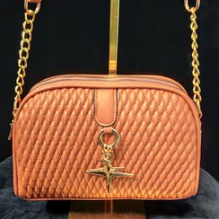 تصویر کیف دوشی ستاره دار دخترانه و زنانه - رنگ: عسلی 