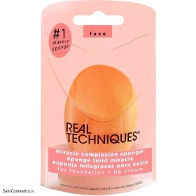 تصویر اسفنج تکی بیوتی بلندر برند ریل تکنیک Real Techniques miracle Complexion Sponge