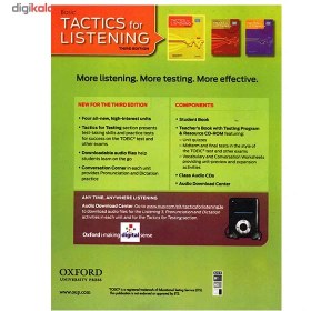 تصویر کتاب بیسیک تکتیس فور لسنینگ ویرایش سوم | Basic Tactis For Listening 3rd Edition Basic Tactis For Listening 3rd Edition