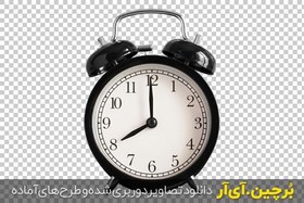 تصویر فایل لایه باز ساعت زنگی رومیزی قدیمی 