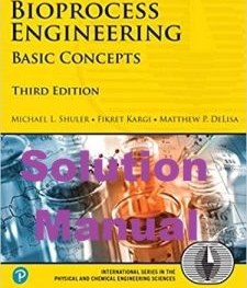 تصویر Solution Manual for Bioprocess Engineering – Michael Shuler, Fikret Kargi 