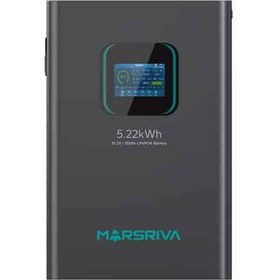تصویر باتری لیتیوم فسفات آهن Marsriva مدل MR-LFP48-100-WMD ظرفیت ۵.۲۲ کیلووات ساعت 