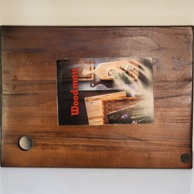 تصویر تخت گوشت چوبی بزرگ 