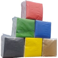 تصویر دستمال کاغذی سفره رنگی 