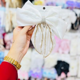 تصویر پاپیون ساتن نگینی 