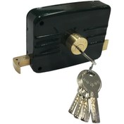 تصویر قفل در حیاطی پنج ستاره مدل 52-55 کامپیوتری 