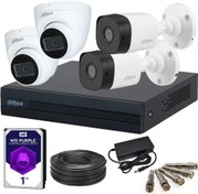 تصویر پکیج 4 دوربین HD اقتصادی 2 مگاپیکسل 