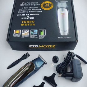 تصویر ماشین اصلاح و خط زن پروموزر مدل PROMOZER MZ-9823 ا Pro Mozer Mz-9823 Hair Clipper Pro Mozer Mz-9823 Hair Clipper
