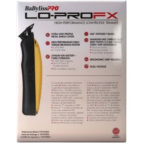 تصویر ماشین اصلاح لوپرو بابلیس‌پرو مدل FX726YI (سر و صورت) BaByliss Pro Limited Edition LO-PROFX Trimmer Yellow FX726YI