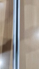 تصویر چوب پرده ریلی ساده سفید 