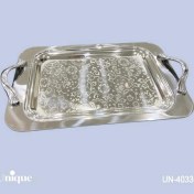 تصویر سینی براق استیل یونیک بدون پایه بزرگ کد UN-4033 