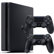 تصویر کنسول بازی سونی مدل Playstation 4 Slim ریجن 3 کد CUH-2218B ظرفیت 1 ترابایت دو دسته 