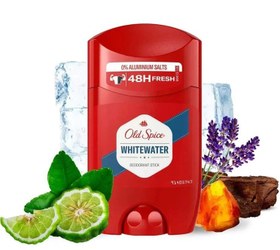 تصویر استیک دئودورانت مردانه 48 ساعته مدل white water حجم 50 میل اُلد اسپایس Old Spice white water Deodorant Stick For Men 50ml