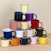 تصویر لیوان لعابی ساده رنگی 