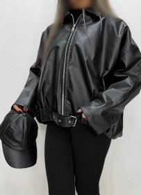 تصویر بامبر چرم سگکی 