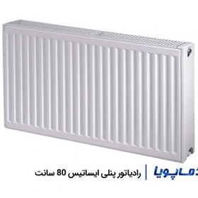 تصویر رادیاتور پنلی فولادی ایساتیس 80 سانتی‌متری مدل آفتاب Isatis Panel 80cm