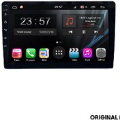 تصویر مانیتور خودرو وینکا مدل QG855 با صفحه لمسی و ورودی دوربین عقب 