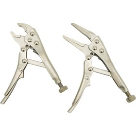 تصویر ست دو عددی انبر قفلی متوسط VTOOLS Mini Locking Plier Set