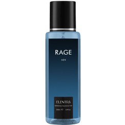 تصویر بادی اسپلش مردانه مدل Rage حجم 250میل النترا Elentra Body Splash Rage For Men 250ml