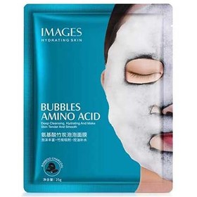 تصویر ماسک حبابی ورقه ای آمینو اسید مناسب کاربرد خانگی و کلینیک ا / /