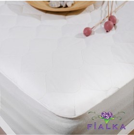 تصویر روکش تشک کشدار و دوخته شده سایز 100x200 تک نفره برند fialka Mattress Cover Quilted Fitted Elastic 100X200 Single