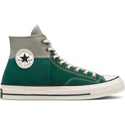 تصویر کانورس دخترانه ساقدار مدل ۱۹۷۰ رنگ سبز / صدری Converse 1970 high top green