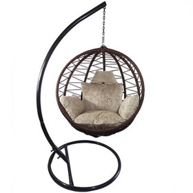 تصویر تاب ریلکسی طرح لوزی بافت پنج تکه 