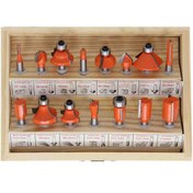 تصویر جعبه ست 15 عددی تیغ اور فرز شفت 6 میلیمتر آزارا 