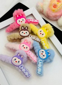 تصویر کلیمس مو پولیشی لبوبو کد ۲۳۳۷ - زرد Labubu hair clip