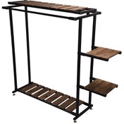 تصویر رگال لباس مدل LC250 دو طبقه مشکی مات 