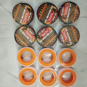 تصویر پک 12عددی تفلون و چسب برق 