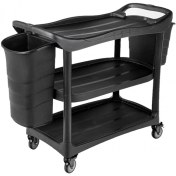 تصویر ترولی رستورانی چهار طرف باز + ( سطل های جانبی ) 