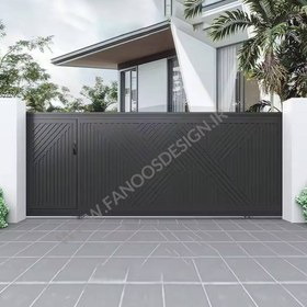 تصویر درب حیاط ریلی کد 40012 