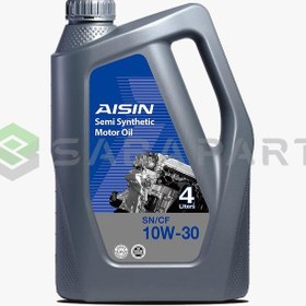 تصویر روغن موتور آیسین 10W-30 مدل greenTECH اصلی ساخت کره چهار لیتری AISIN Engine Oil 10W30 SN PLUS greenTECH 4 lit