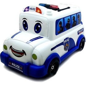 تصویر اتوبوس پلاستیکی پلیس فانتزی 