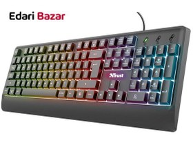تصویر کیبورد گیمینگ باسیم تراست مدل Ziva 