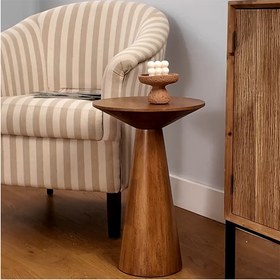 تصویر میز عسلی چوبی کد 001 