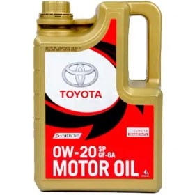 تصویر روغن موتور تویوتا و لکسوس 0W-20 اصلی جنیون پارتس حجم 4 لیتر – Toyota and Lexus 0W-20 Engine Oil 