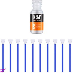 تصویر کیت تمیز کننده سنسور دوربین کی اند اف مدل فول فریم حجم 20 میلی لیتر بسته 10 عددی 