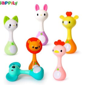 تصویر جغجغه حیوانات کوچک هولا تویز Mini Rattle 3134