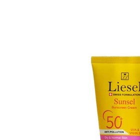 تصویر کرم ضدآفتاب سانسل لایسل رنگی T1 پوست خشک نرمال SPF50 Liesel Sunsel Sunscreen tinted T1 dry to normal Skin Cream SPF50 40 ml