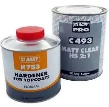 تصویر کلر و خشک کن مات دوقلوی یونانی اورجینال اچ بی بادی HBBODY CLEAR-HARDENER C493-H753 